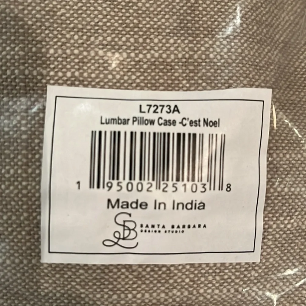 C'est Noel Lumbar Pillow/NWT